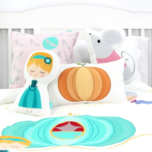 Husă pentru pilotă şi pernă din bumbac Mr. Fox Pumpkin, 140 x 200 cm-image-4