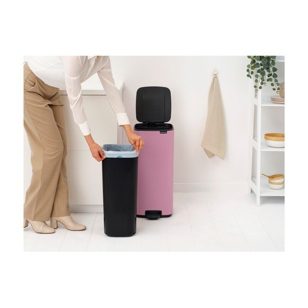 Coș de gunoi roz cu pedală din oțel 30 l Bo – Brabantia-image-2