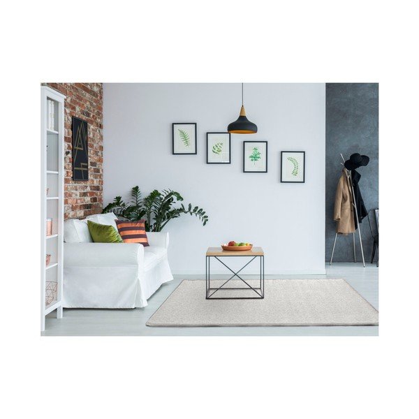 Covor Universal Benin Liso White, 120 x 170 cm, alb-image-1