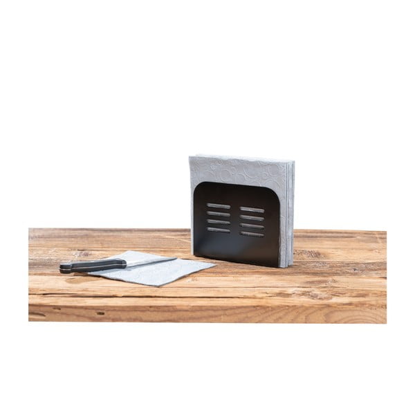 Suport pentru șervețele Wenko Black Outdoor Kitchen Baco, negru-image-2