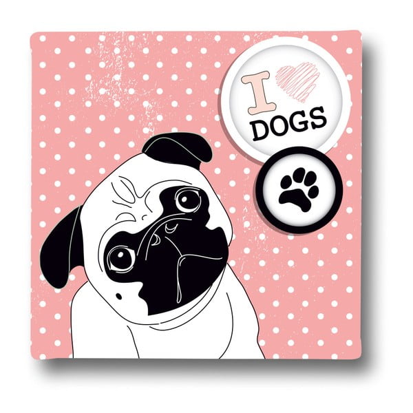 Tablou Butter Kings, Pug in Dots