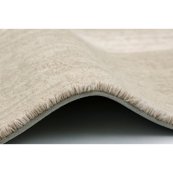 Covor grej din lână 133x190 cm Agnus Brush Lines – Agnella-image-3