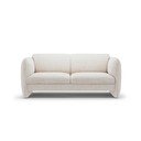 Canapea crem cu tapițerie din chenille 168 cm Georgia – Micadoni 