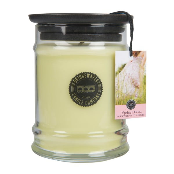 Lumânare parfumată în recipient din sticlă Creative Tops Spring Dress, aromă de magnolie și citrice, 65 - 85 ore
