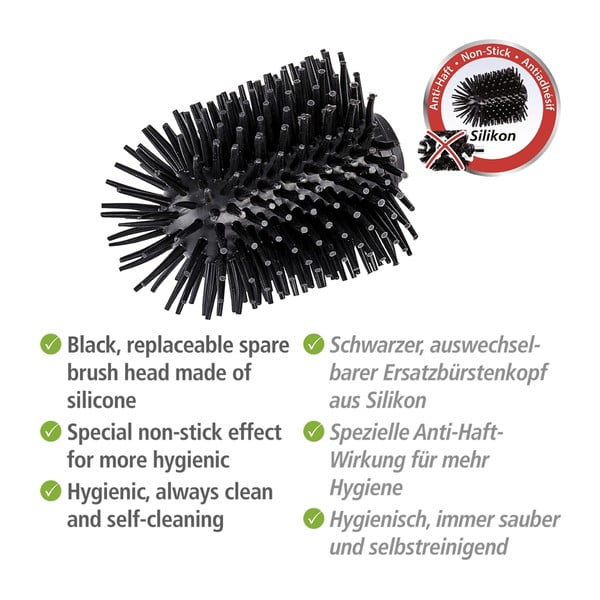 Cap de schimb din silicon pentru perie WC Wenko, ø  7,5 cm-image-2