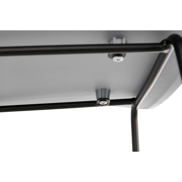 Scaun de bar cu picioare negre Kokoon Slade, înălțime 76 cm, gri-image-1