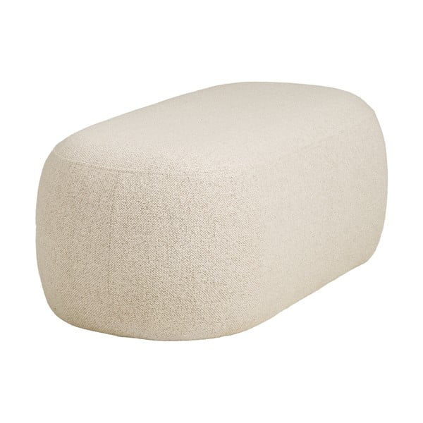 Bancă bej cu tapițerie din țesătură bouclé Blossomville – House Nordic-image-3