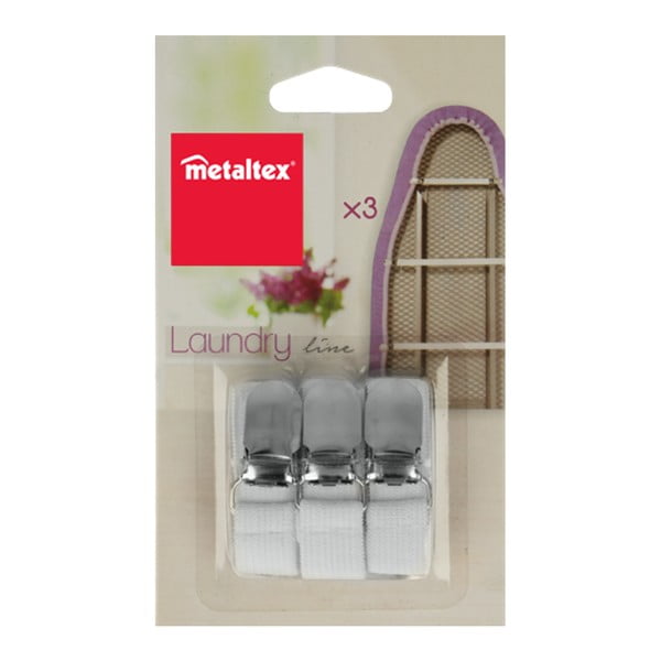 Set 3 clipsuri elastice pentru masa de călcat Metaltex-image-2