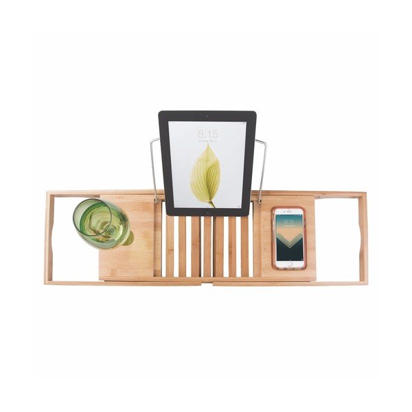 Tavă reglabilă din bambus pentru cadă iDesign Formbu-image-2