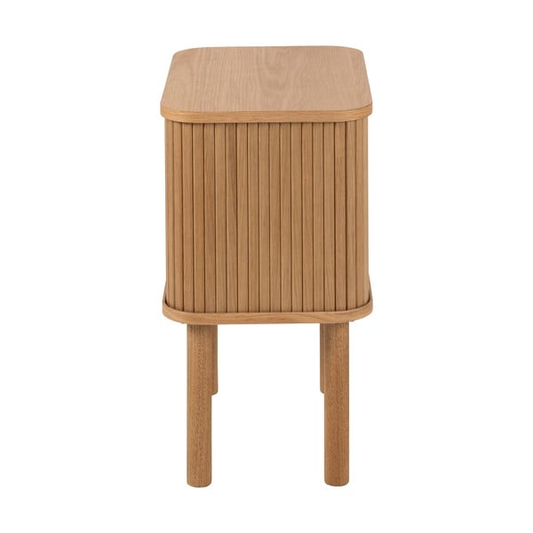 Noptieră în culoare naturală cu aspect de lemn de stejar Langley – Actona-image-4