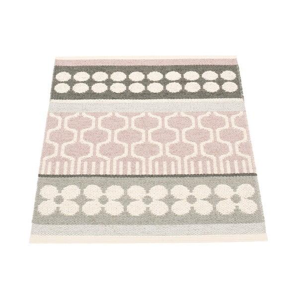 Covor pentru exterior și interior roz deschis/gri 70x90 cm Asta Pale Rose – Pappelina