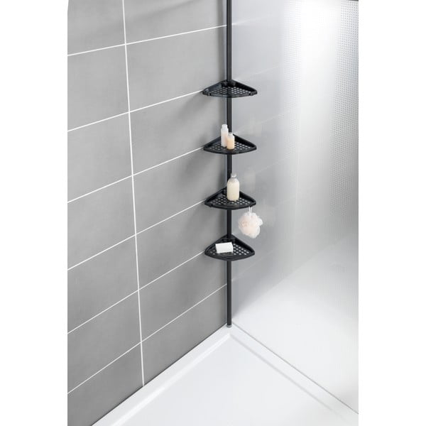 Raft pentru baie negru de colț telescopic Opal – Allstar-image-1