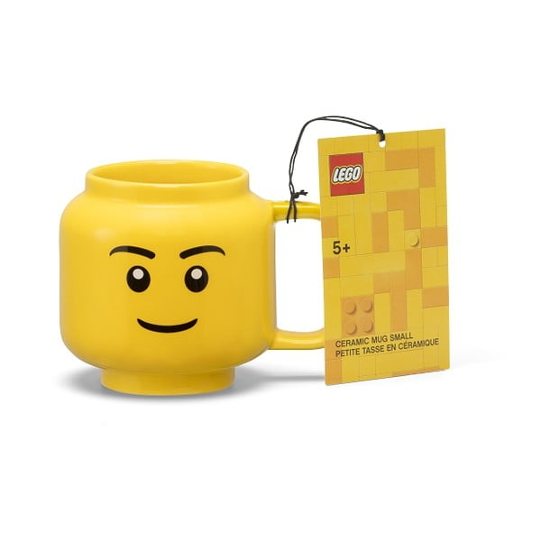 Cană pentru copii galben din ceramică 255 ml Head – LEGO®-image-3