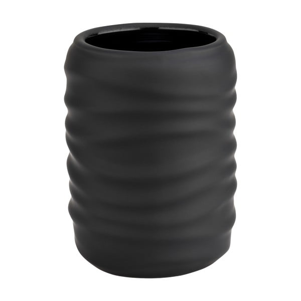 Suport pentru periuța de dinți negru din ceramică Illana – Wenko