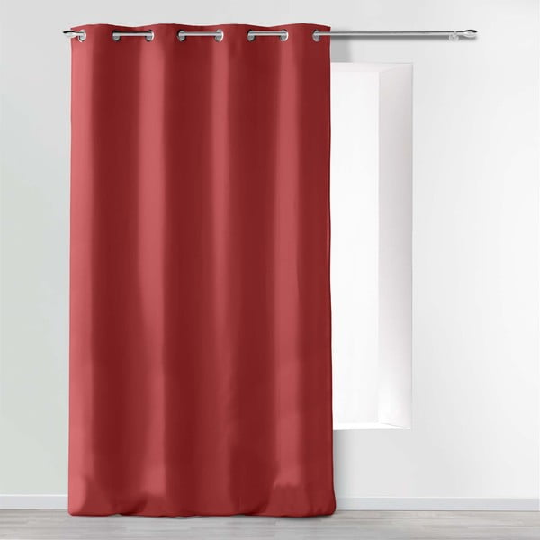 Draperie roșie din microfibră 140x260 cm Absolu – douceur d'intérieur