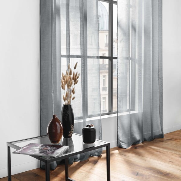 Perdea gri 140x240 cm Lissea – douceur d'intérieur-image-3