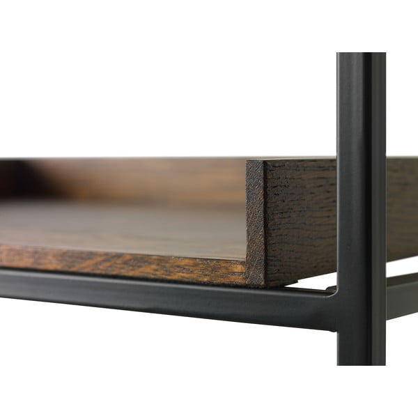 Bibliotecă cu detalii cu aspect de lemn de stejar Unique Furniture Rivoli-image-3