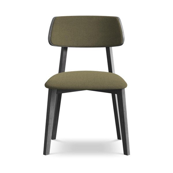 Scaun de dining verde din lemn masiv Niu – Makamii-image-1