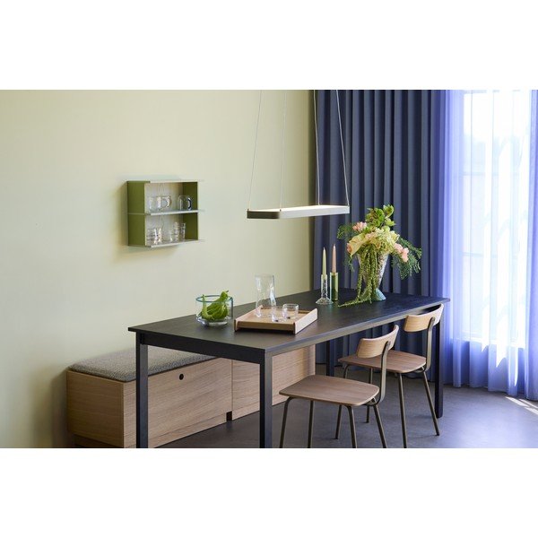 Masă de dining cu blat cu aspect de lemn de  frasin  90x190 cm Hock – Hübsch-image-1