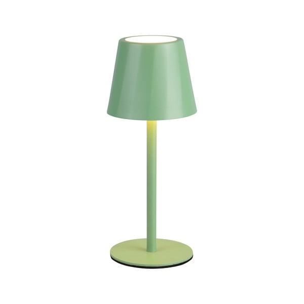 Veioză verde-deschis LED cu abajur din metal (înălțime 21 cm) Diaz – Trio-image-2