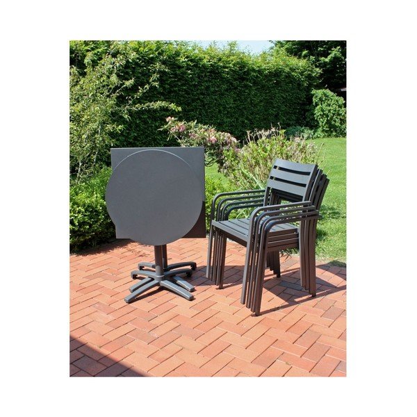 Fotoliu de grădină gri Treviso – Garden Pleasure-image-2