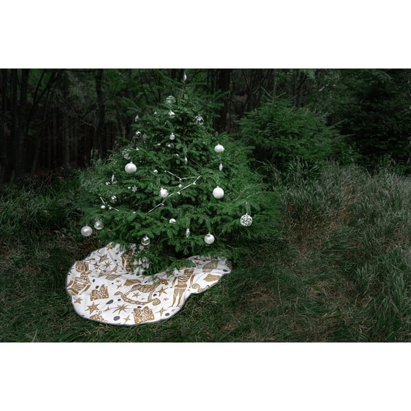 Covor din bumbac pentru bradul de Crăciun Butter Kings Goldan Nut Cracker, ø 130 cm-image-2