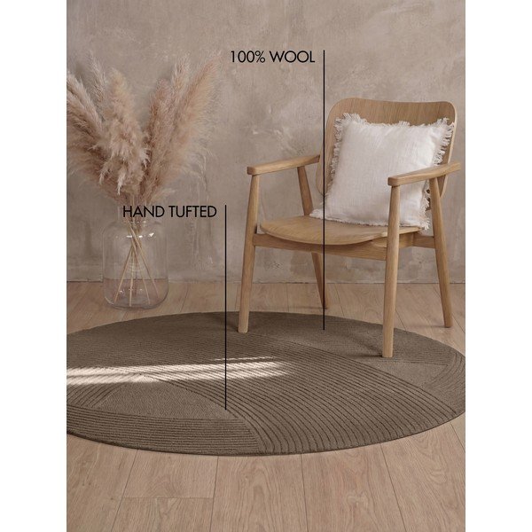 Covor maro rotund din lână ø 200 cm Kensington Victoria – Ted Baker-image-4