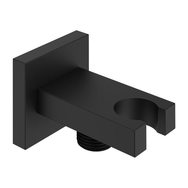 Componentă de conectare pentru duș negru-mat din alamă – Sapho