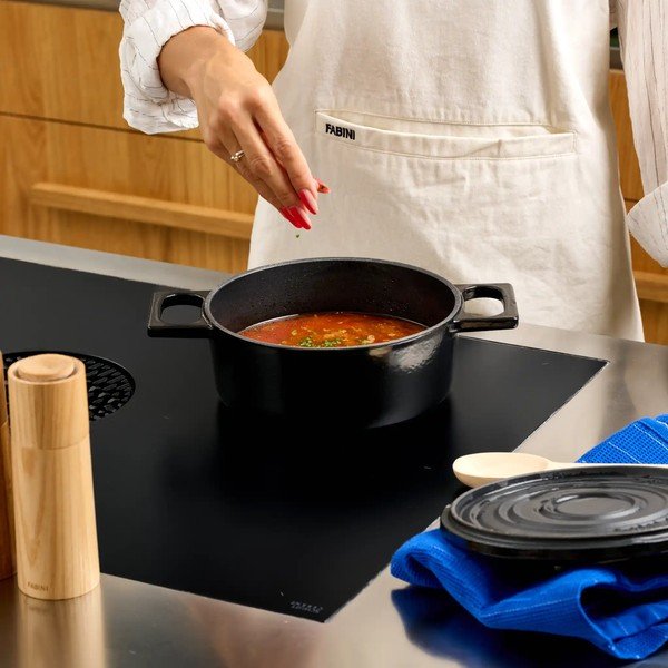 Cratiță cu capac din fontă 2 l adecvată pentru plita cu inducție Mattia 3.0 – FABINI-image-4