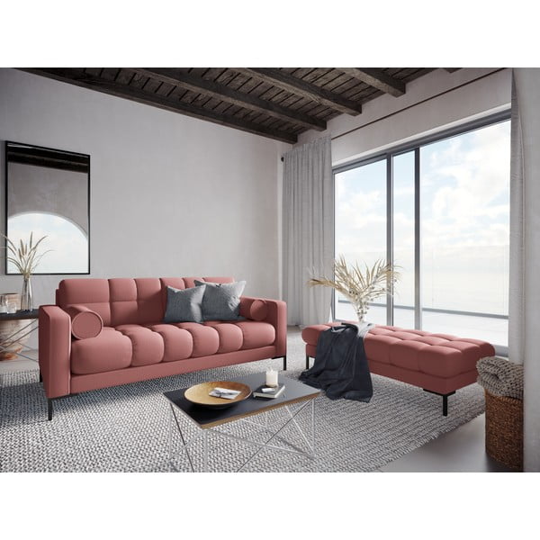 Bancă tapițată Cosmopolitan Design Bali, 133 cm, roz-image-1