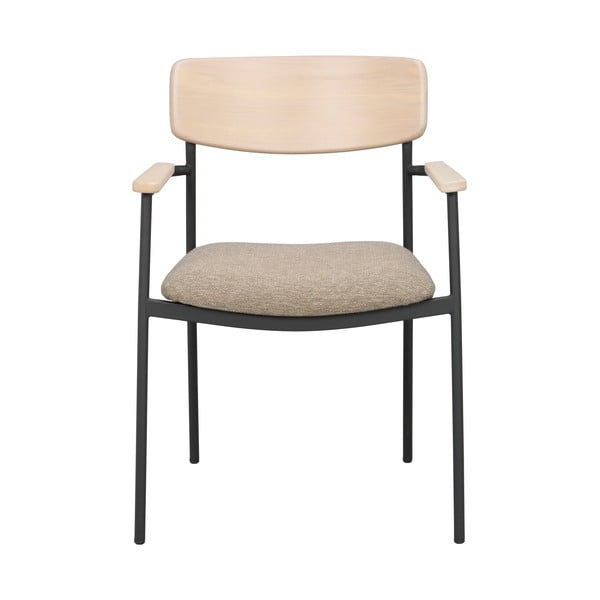 Scaune de dining bej/natural  2 buc. Maymont – Rowico-image-2