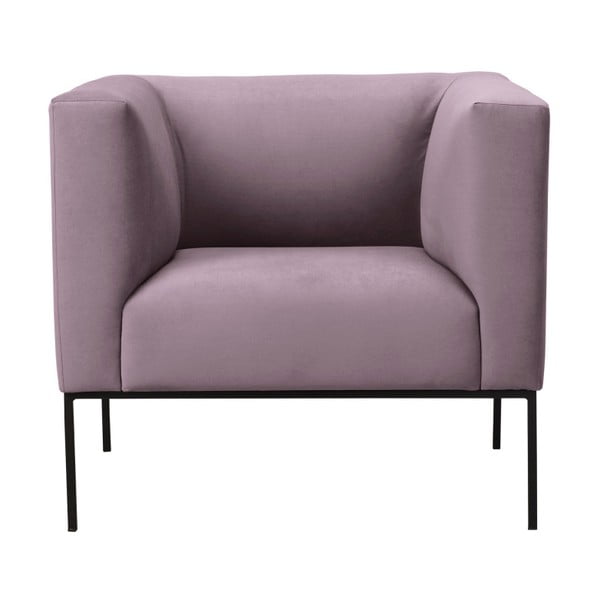 Fotoliu din catifea Windsor & Co Sofas Neptune, roz pudră
