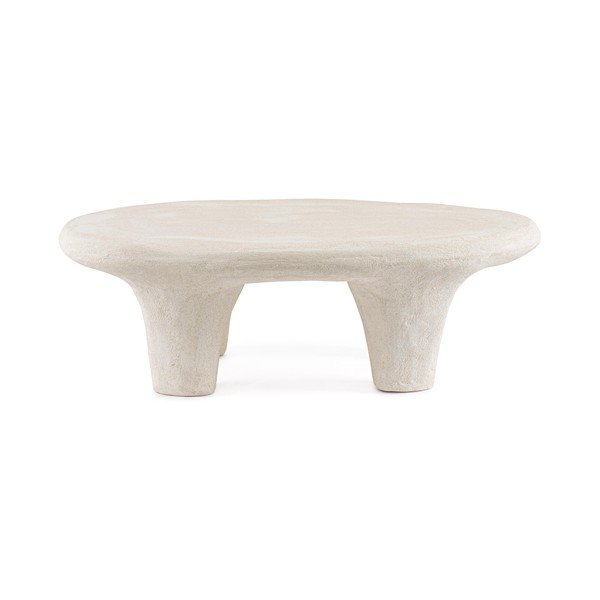 Măsuță de cafea crem din polirășină 62x102 cm Albin – Bizzotto-image-1