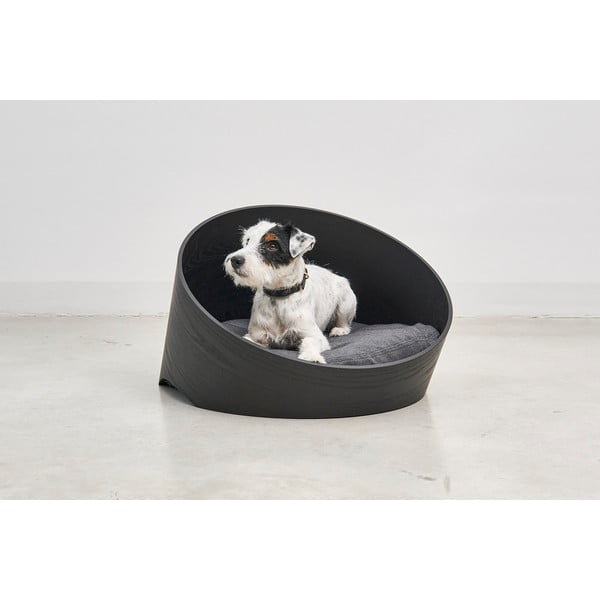 Pat pentru animale de companie negru 75x60 cm Covo Ash Black/Anthracite S – MiaCara-image-1