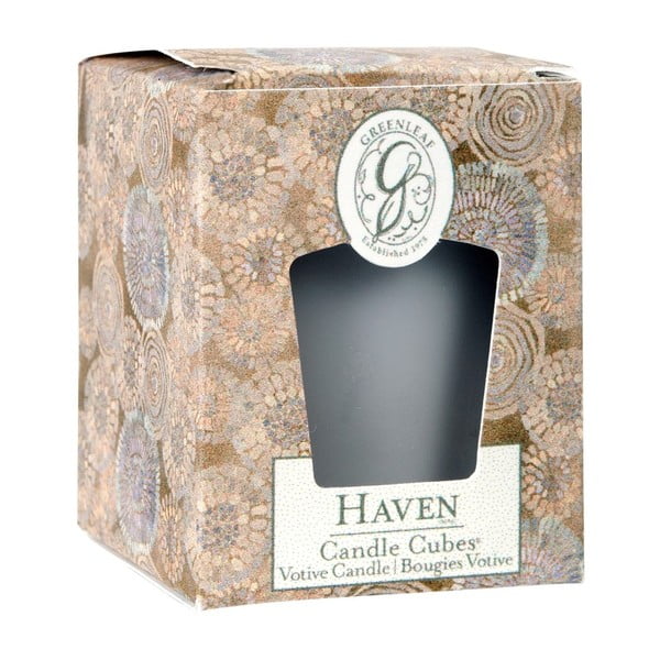 Lumânare parfumată Greenleaf Haven, aromă de iasomie, 15 ore