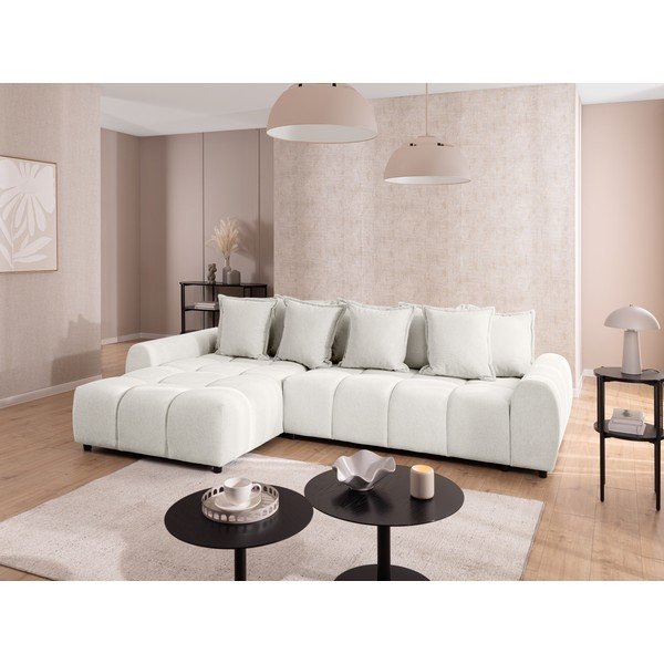 Colțar alb (cu colț pe partea stângă/cu șezlong) Albane  – Ropez-image-1