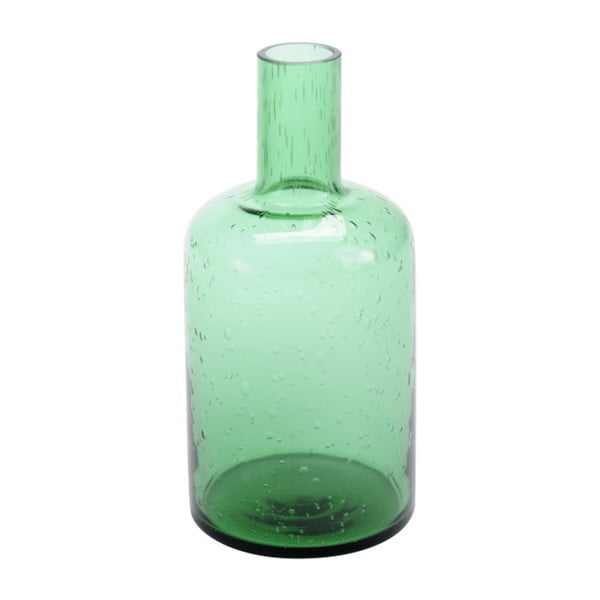 Vază verde din sticlă cu bule ComingB