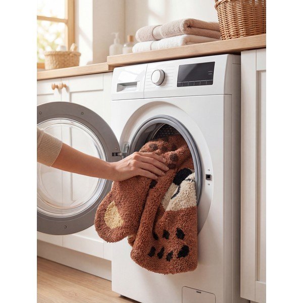 Covor pentru copii maro lavabil/țesut manual din bumbac 120x149 cm Snuggle Berry – Hanse Home-image-4
