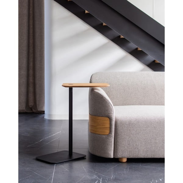 Măsuță auxiliară din metal 42x34.6 cm Loop - Gazzda-image-1