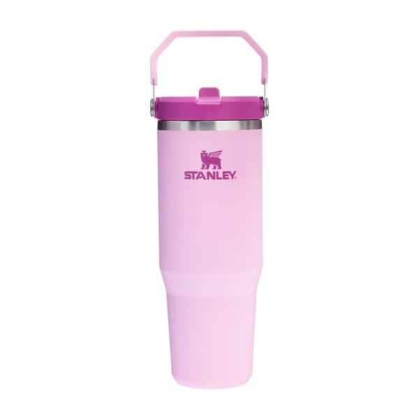 Termos roz din oțel inoxidabil 890 ml IceFlow™ Flip Straw 2.0 Tumbler Cherry Blossom – Stanley