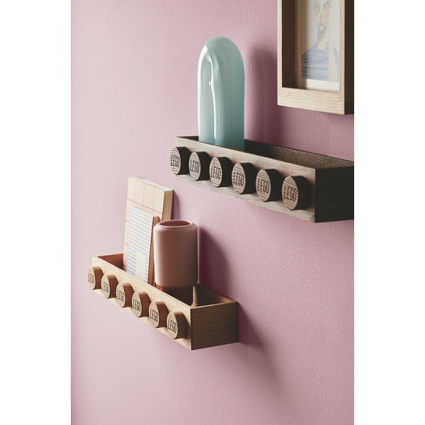 Raft de perete din lemn de stejar pentru copii LEGO® Wood-image-1