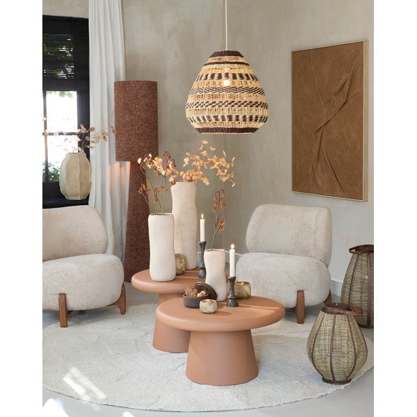 Măsuță de cafea teracotă rotundă ø 60 cm Kulona – Light & Living-image-1