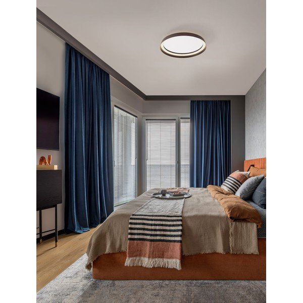 Plafonieră maro LED cu intensitate reglabilă din aluminiu Ormi – Nova Luce-image-1