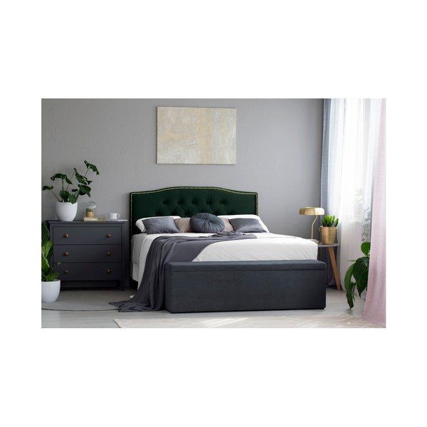 Tăblie pentru pat Mazzini Sofas Daisy, 160 x 120 cm, verde sticlos-image-2