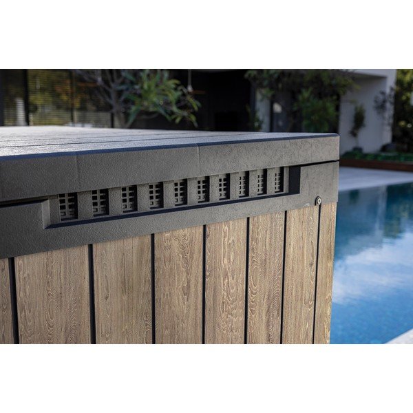 Cutie de depozitare pentru grădină maro din plastic Deco – Keter-image-4