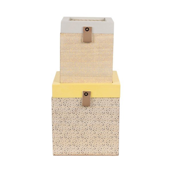 Cutii de depozitare decorative 2 buc. din paie cu capac Beezz – Jardin d'Ulysse-image-3