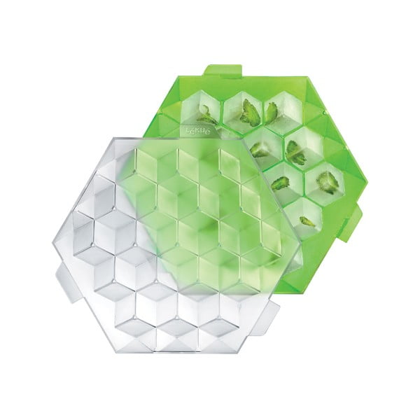 Formă din silicon pentru gheață Lékué Ice Cube, verde