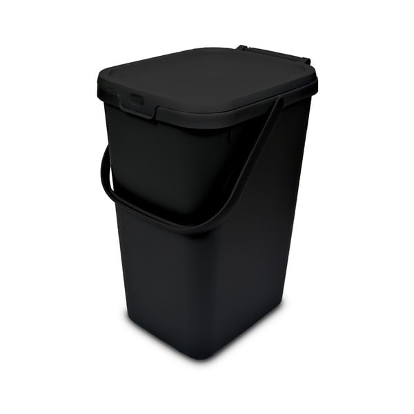 Coș de gunoi negru din plastic 18 l – Addis
