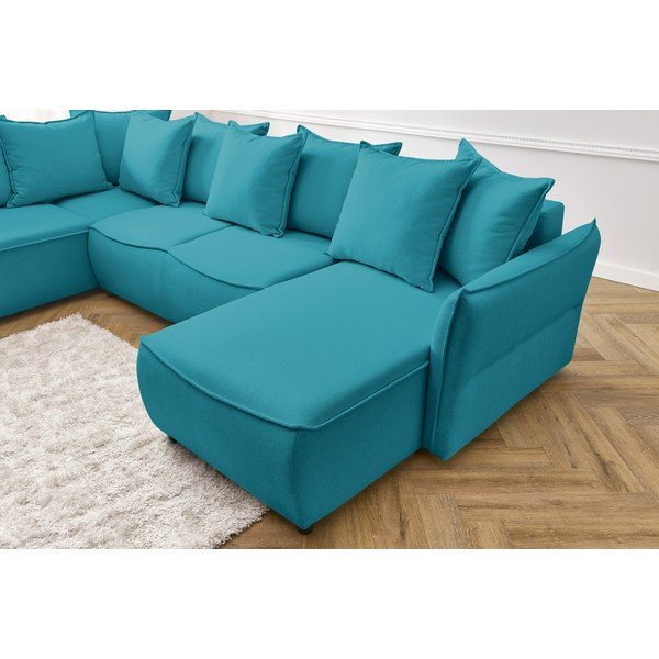 Colțar turcoaz extensibil (cu colțar pe partea stângă ) Leon – Bobochic Paris-image-1