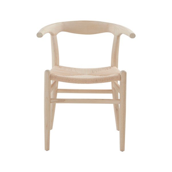 Scaun de dining în culoare naturală deschisă cu cotiere din lemn de ulm Nattavaara – Jotex-image-3